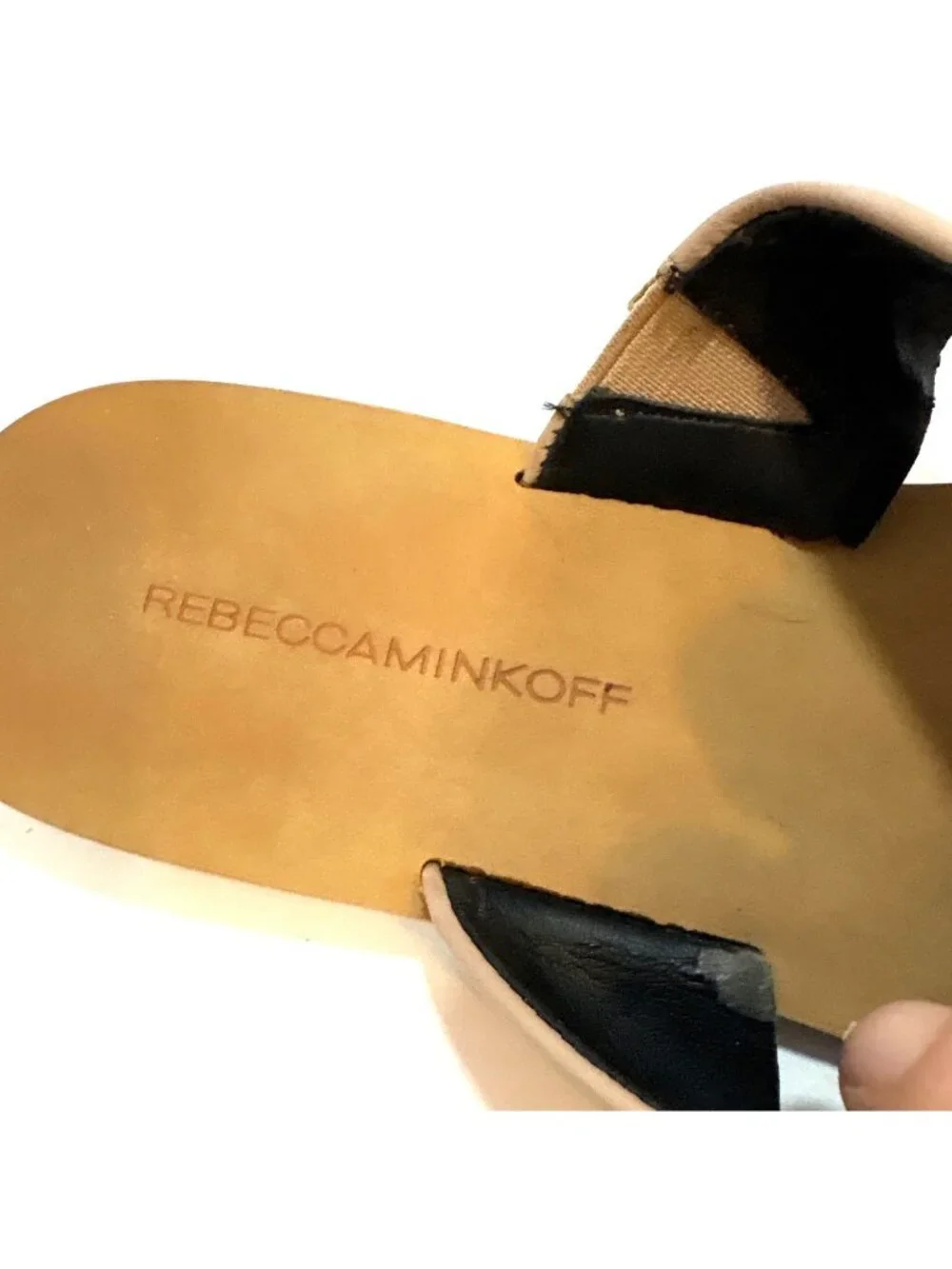 Rebecca Minkoff Tan Leather Slide‎ Sandals Size 10M